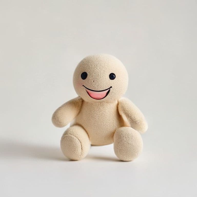 Jouet de dentition beige