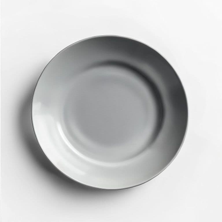 Assiette bébé gris