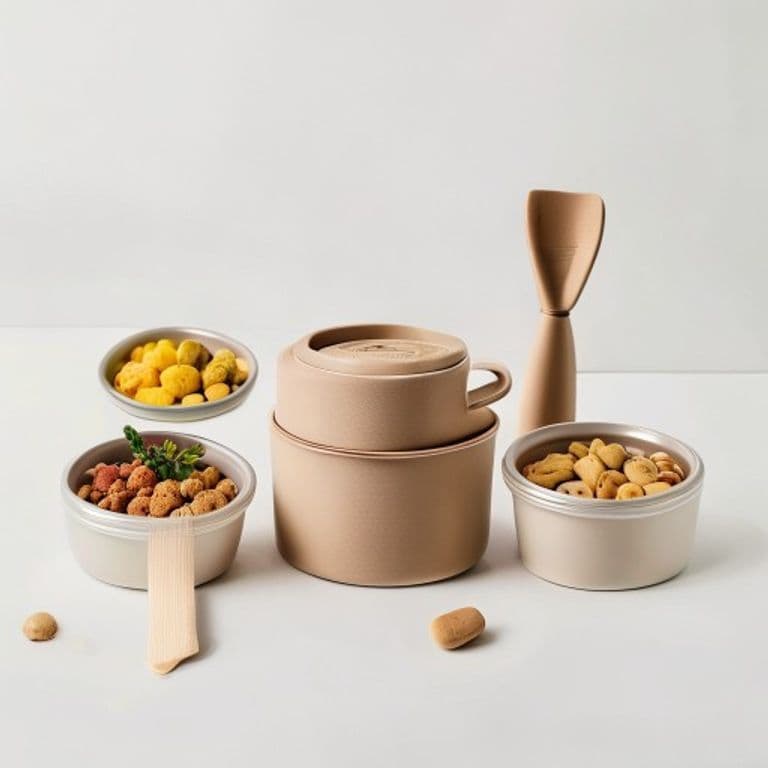 Set de repas bébé taupe