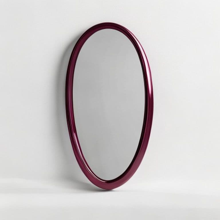 Lot de miroirs bordeaux Ø40
