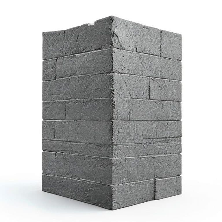 Briques de construction gris
