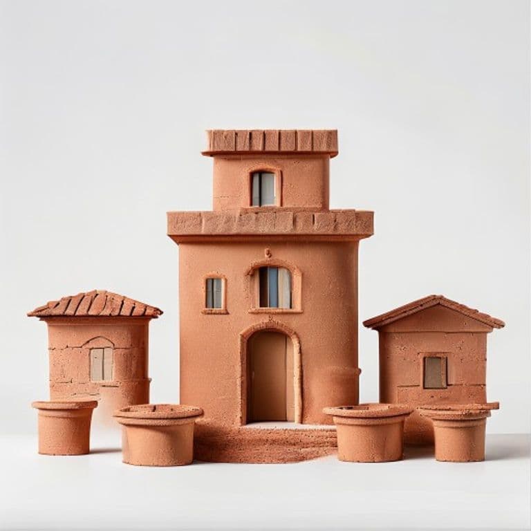 Jeu de construction terracotta