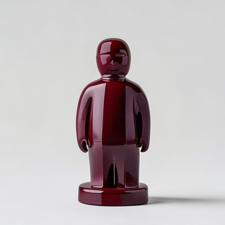 Coffret de figurines bordeaux