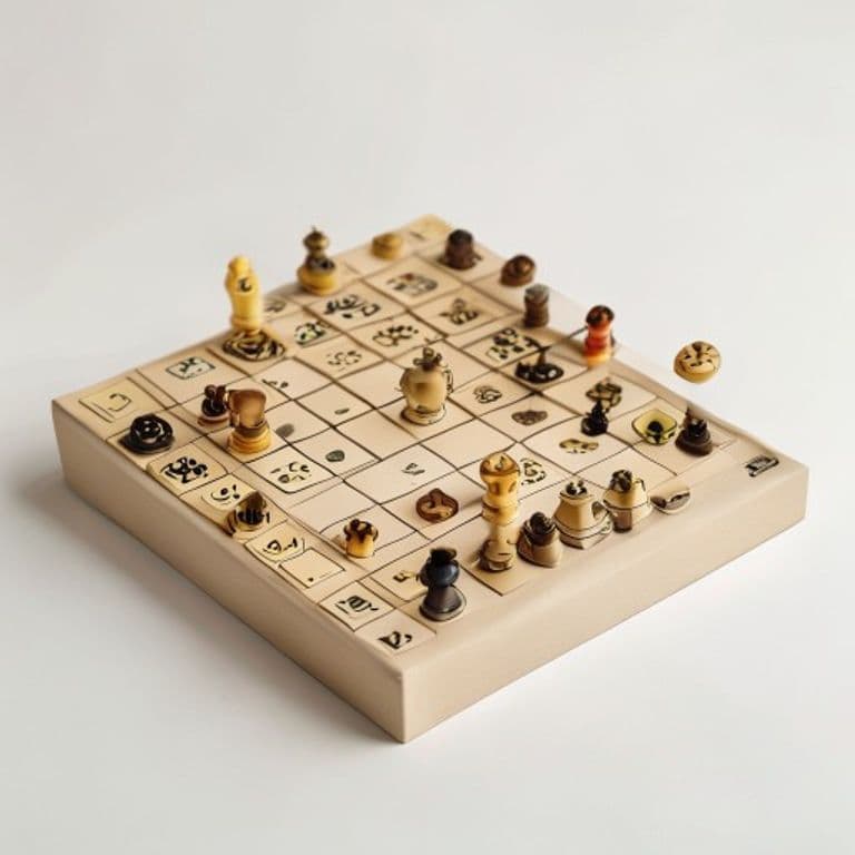 Jeu de stratégie beige