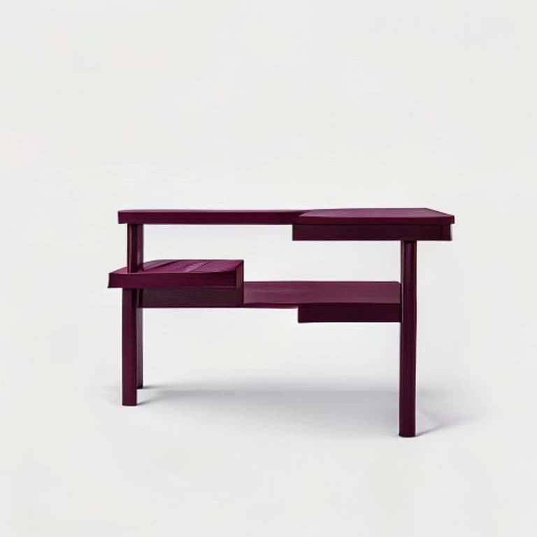 Bureau d'angle bordeaux