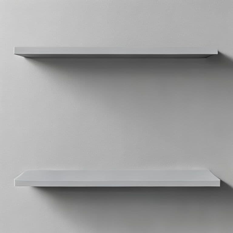 Étagère murale gris