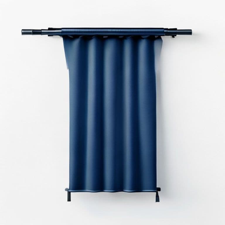 Store enrouleur bleu marine 140x240
