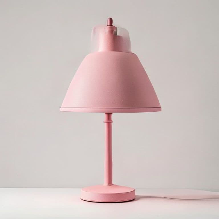 Lampe de bureau rose poudré