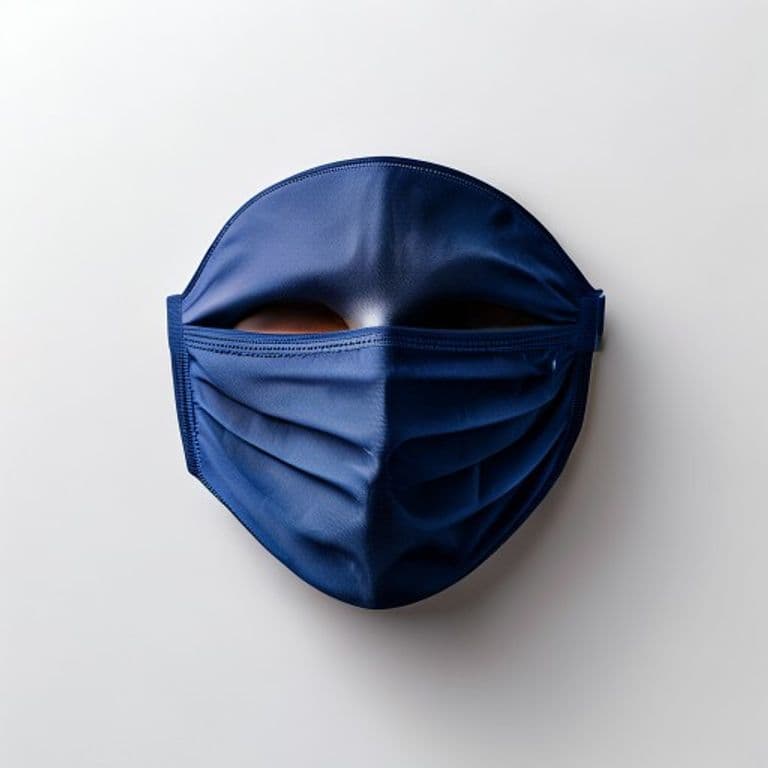 Masque visage bleu marine