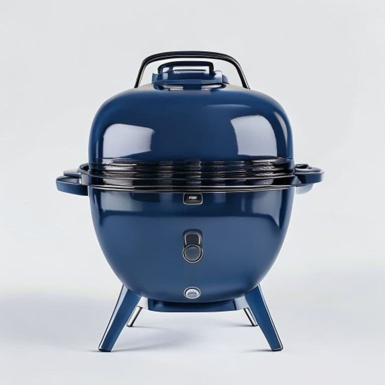 Barbecue portable bleu marine